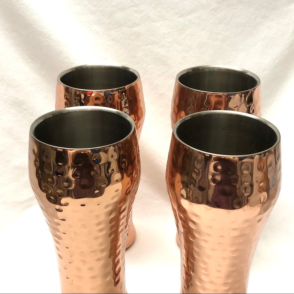 Copper Hammer Tumblers 24oz 4 piece - Picture 3 of 7